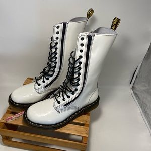 Dr Martens Womens Tall Mid calf lace up  b…